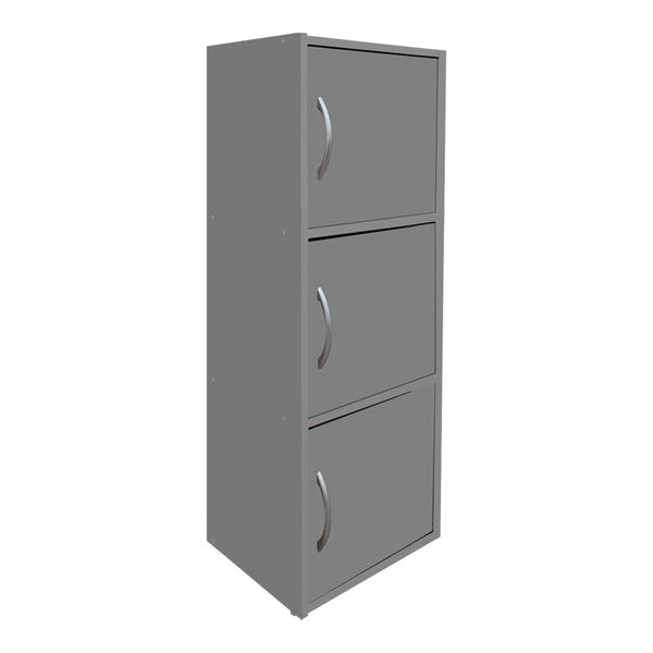 Ντουλάπι-στήλη Soline pakoworld ανοιχτό γκρι 40x34.5x90.5εκ