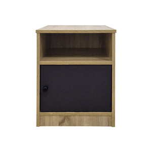 Κομοδίνο Lenea pakoworld sonoma-ανθρακί 40x40x50εκ