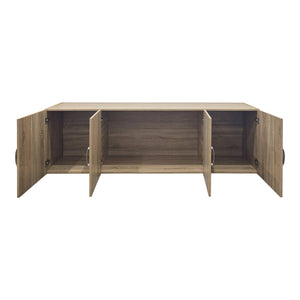 Πατάρι ντουλάπας τετράφυλλο Alvia pakoworld sonoma 200x51x60εκ