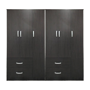 Ντουλάπα εξάφυλλη Athos pakoworld wenge 180x42x180εκ