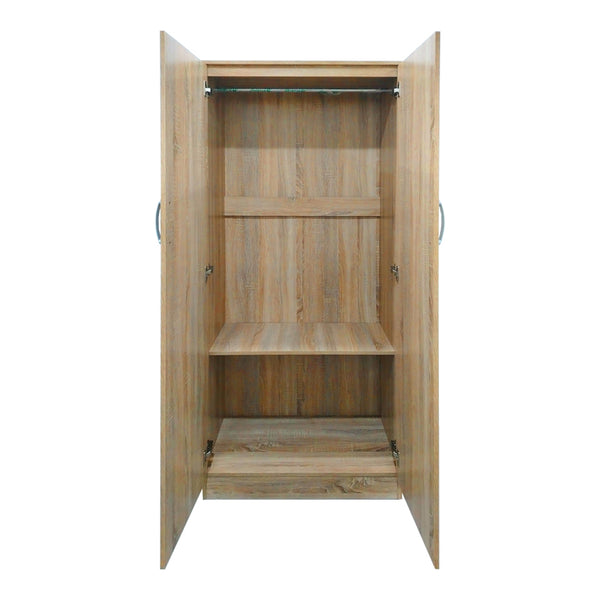 Ντουλάπα τετράφυλλη Athos Ι pakoworld sonoma 160x42x180εκ