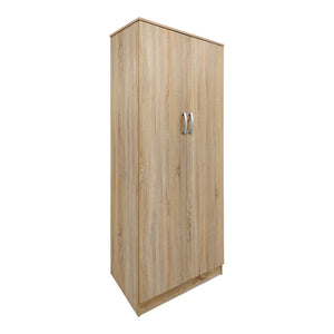 Ντουλάπα εξάφυλλη με πατάρι Athos I pakoworld sonoma 240x42x240εκ