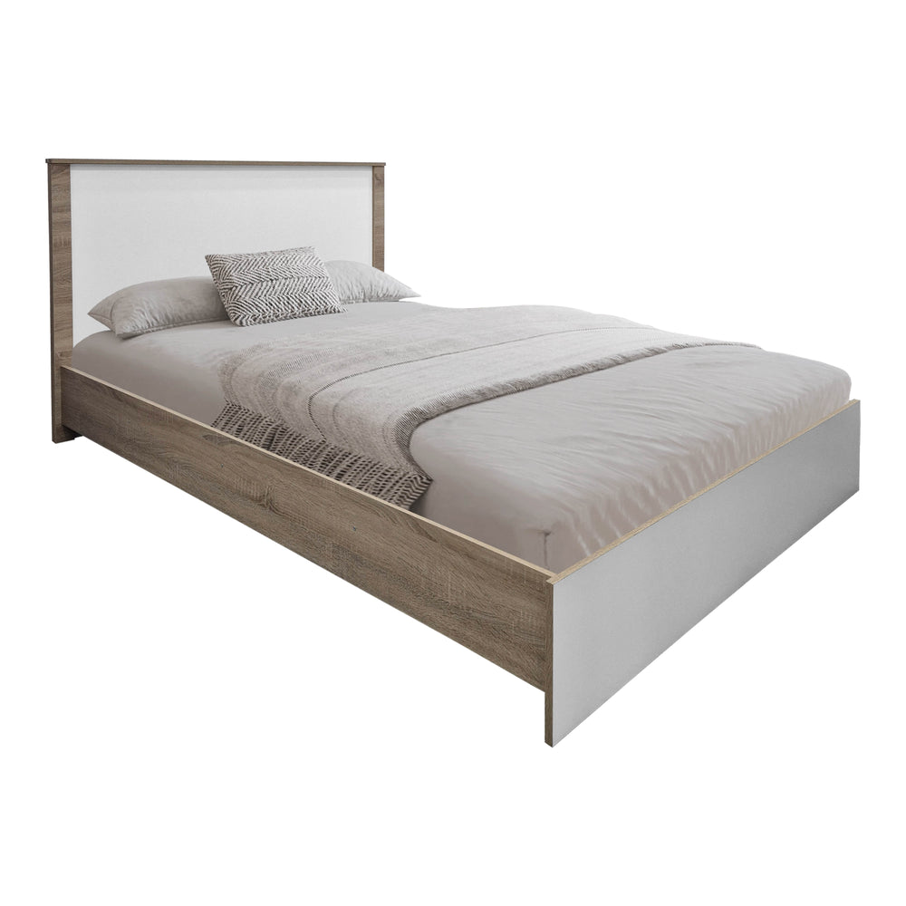 Σετ Κρεβατοκάμαρας Athos Sonoma Λευκό με Κρεβάτι 140x200εκ Σετ 3τεμ