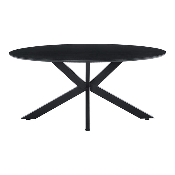 Τραπέζι Makrey pakoworld μαύρο mdf- μεταλλικά πόδια 160x90x75εκ