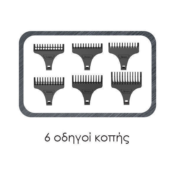 <div class="spec-details">
<h3>Χαρακτηριστικά</h3>
<dl>
 	<dt>Χρώμα</dt>
 	<dd>Ασημί</dd>
</dl>
<dl>
 	<dt>Περιοχή Χρήσης</dt>
 	<dd>Μαλλιά/Γένια/Σώμα</dd>
</dl>
<dl>
 	<dt>Τύπος</dt>
 	<dd>Κουρευτική Μηχανή</dd>
</dl>
<dl>
 	<dt>Τροφοδοσία Ρεύματος</dt>
 	<dd>με Καλώδιο