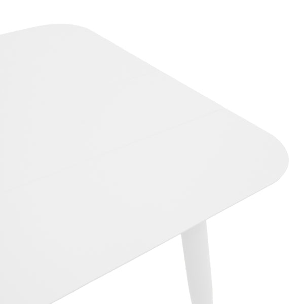 Τραπέζι Vista pakoworld αλουμίνιο σε λευκή απόχρωση 80x80x72εκ