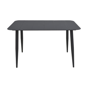 Τραπέζι Vista pakoworld αλουμίνιο σε μαύρη απόχρωση 120x70x72εκ