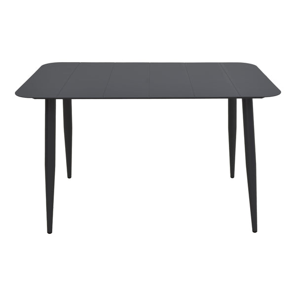 Τραπέζι Vista pakoworld αλουμίνιο σε μαύρη απόχρωση 150x80x72εκ