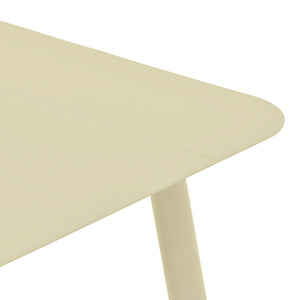Τραπέζι Vista pakoworld σαμπανί αλουμίνιο 150x80x72εκ