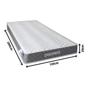 Στρώμα Dreamer pakoworld pocket spring διπλής όψης 20cm 120x200εκ