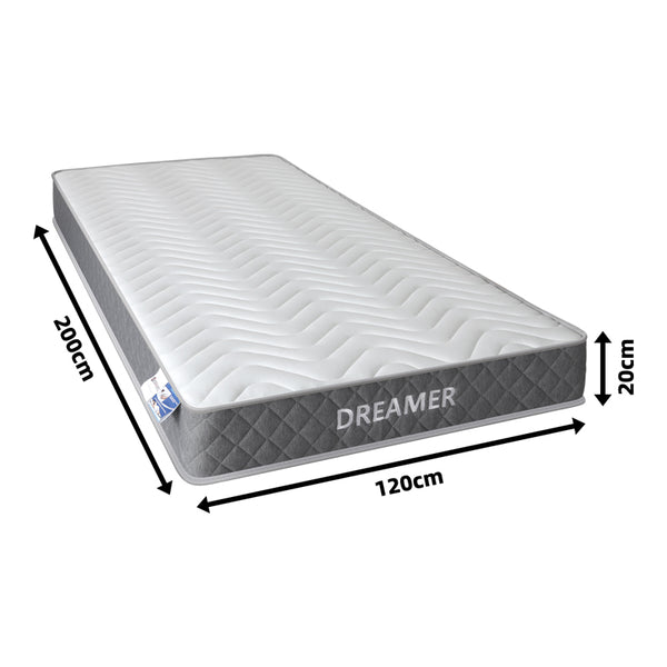 Στρώμα Dreamer pakoworld pocket spring διπλής όψης 20cm 120x200εκ