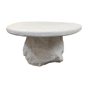 Τραπέζι σαλονιού Zinol pakoworld mdf-polyresin λευκό 105x62x32εκ