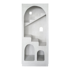 Βιβλιοθήκη-ραφιέρα Boolten pakoworld mdf λευκό 80x38x190εκ