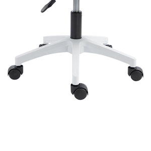 Καρέκλα γραφείου εργασίας Penza pakoworld λευκή - mesh μαυρο 48x58x92-102εκ