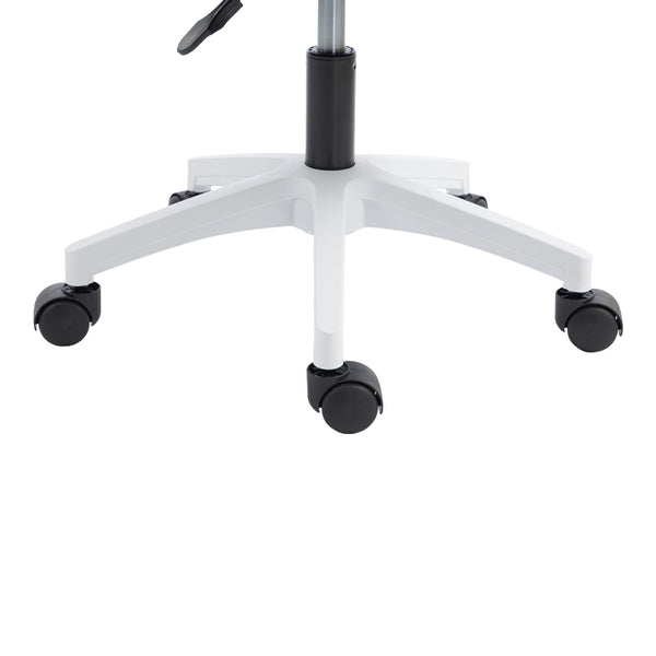 Καρέκλα γραφείου εργασίας Penza pakoworld λευκή - mesh μαυρο 48x58x92-102εκ