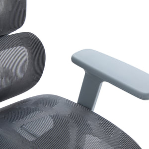 Καρέκλα γραφείου διευθυντη Vigo pakoworld mesh χρώμα γκρι 52x70x118-124εκ