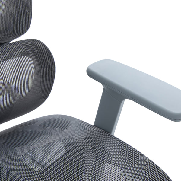 Καρέκλα γραφείου διευθυντη Vigo pakoworld mesh χρώμα γκρι 52x70x118-124εκ