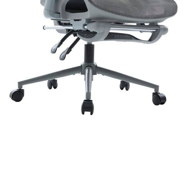 Καρέκλα γραφείου διευθυντη Vigo pakoworld mesh χρώμα γκρι 52x70x118-124εκ