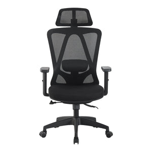 Καρέκλα γραφείου διευθυντή Magida pakoworld mesh μαύρο 58.5x66x115-125εκ