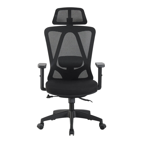 Καρέκλα γραφείου διευθυντή Magida pakoworld mesh μαύρο 58.5x66x115-125εκ