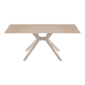 Τραπέζι Olven pakoworld sintered stone σε όψη τραβερτίνας 180x90x75εκ