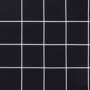 Pad Για Παγκάκι Καρό Μαύρη Καρώ 150 X 50 X 3 Cm Ύφασμα Όξφορντ