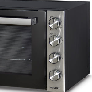 KUMTEL LX-9625 Ηλεκτρικό Φουρνάκι Μαύρο 70lt