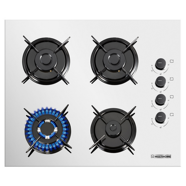 MULTIHOME MH-6108 Εστία Υγραερίου 60cm Λευκή
