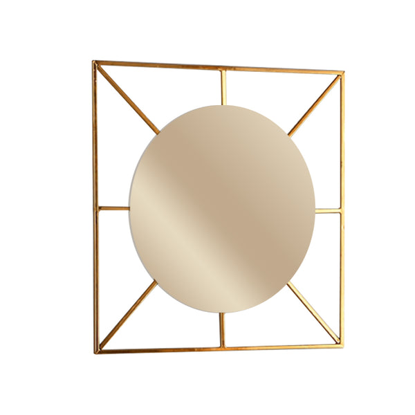 Καθρέφτης Oscar μεταλλικός χρυσό 70x70x1.5 831-G