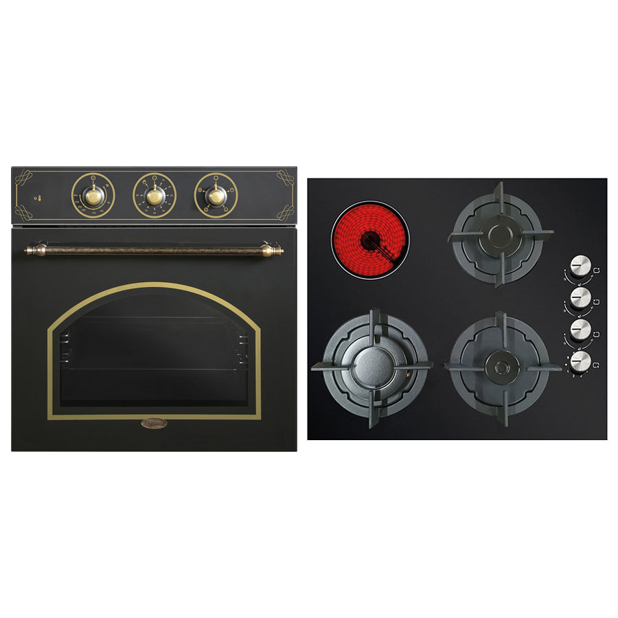 Σετ MULTIHOME B66-SF3 & MH-6109 Φούρνος Retro & Μικτή Εστία 76233
