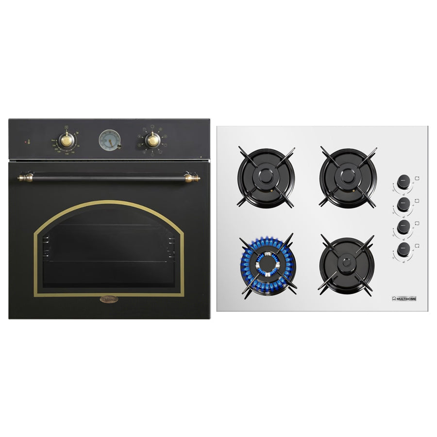 Σετ MULTIHOME MH-6051 & MH-6108 Φούρνος Retro & Εστία Υγραερίου 87875