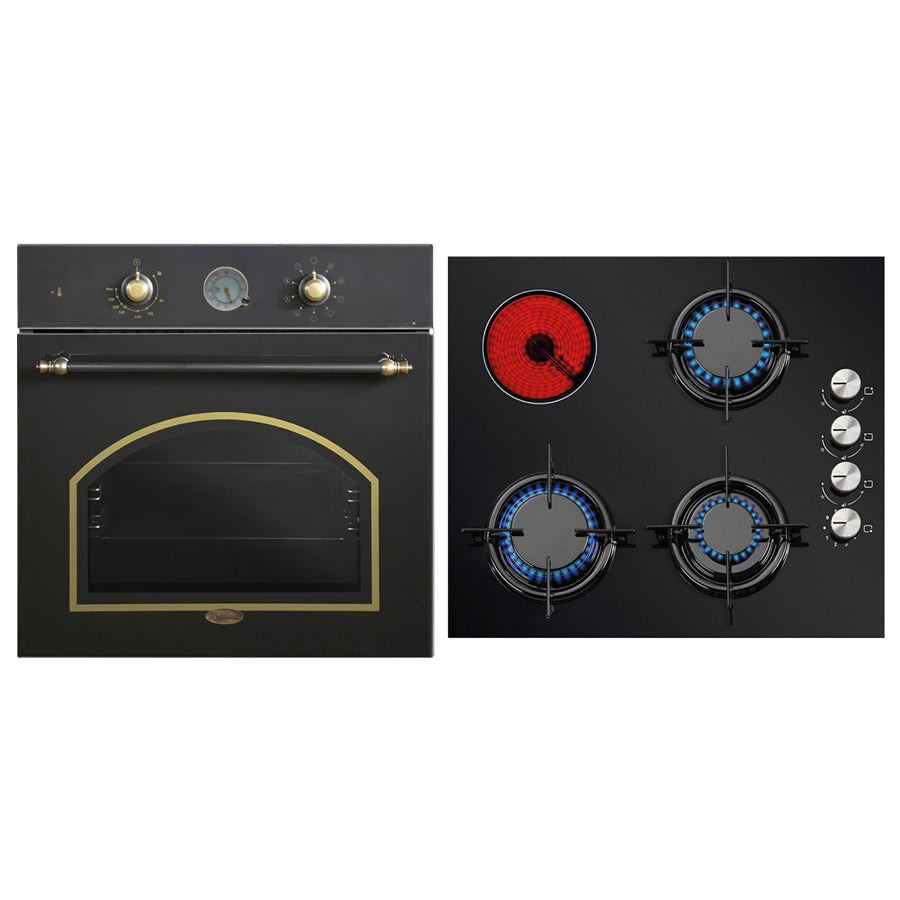 Σετ MULTIHOME MH-6051 & MH-6109 Φούρνος Retro & Μικτή Εστία 87877