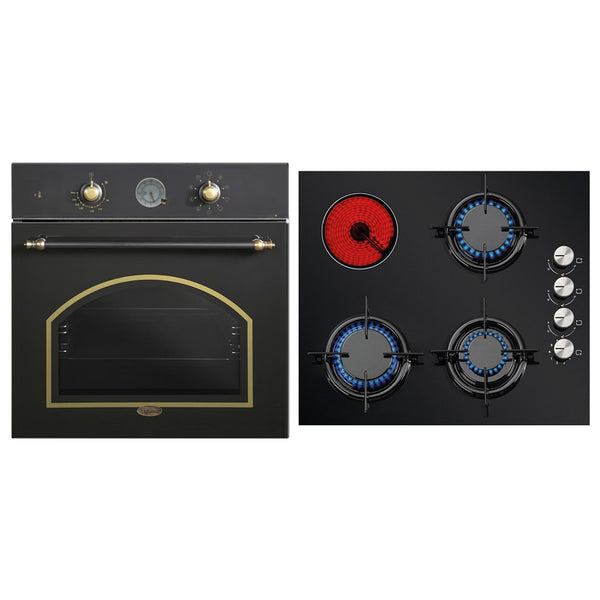Σετ MULTIHOME MH-6051 & MH-6109 Φούρνος Retro & Μικτή Εστία 87877