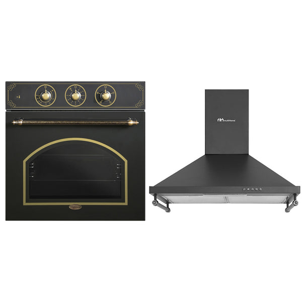 Σετ MULTIHOME B66-SF3 & MH-6652 Φούρνος Retro & Απορροφητήρας Καμινάδα 89048