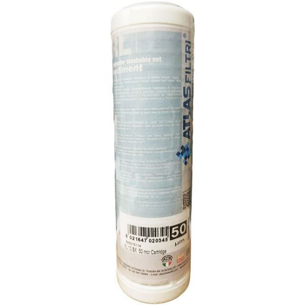 <h2>ATLAS FILTRI RL 10 SX 50mm ΑΝΤ/IΚH ΣΙΤΑ ΠΛΕΝΟΜΕΝΗ ΚΕΝΤΡΙΚΗΣ ΠΑΡΟΧΗΣ 160350</h2>
<ul>
 	<li>Ροή νερού: 2500Lt / h</li>
 	<li>Ιδιότητες: Αφαιρεί αιωρήματα όπως χώματα