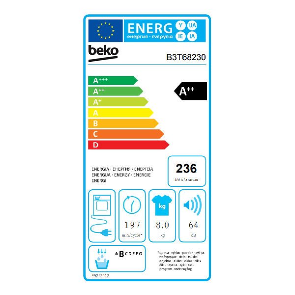 <h2>BEKO B3T68230 ΣΤΕΓΝΩΤΗΡΙΟ 8KG A++ ΜΕ ΑΝΤΛΙΑ ΘΕΡΜΟΤΗΤΑΣ</h2>
<section class="one-column">
<h2>SteamCure</h2>
<div class="body-text">

Η λειτουργία SteamCure είναι μια λειτουργία φρεσκαρίσματος που βοηθά το σιδέρωμα στεγνών ρούχων που έχουν φορεθεί πολύ λίγο και αποσκοπεί στη μείωση οσμών από τον αέρα (καπνού τσιγάρων