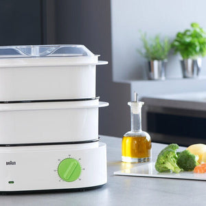 <h2>BRAUN FS3000WH 3216 ΑΤΜΟΜΑΓΕΙΡΑΣ 6.2lt</h2>
<h2>2 Δίσκοι συλλογής υγρών</h2>
Κάθε καλάθι ατμού διαθέτει το <strong>δικό του</strong> <strong>δίσκο</strong> συλλογής υγρών για να <strong>αποφευχθεί</strong> τυχόν ανεπιθύμητη <strong>ανάμιξη</strong> ουσιών και για να εξασφαλιστεί γευστικό μαγειρεμένο στον ατμό φαγητό.

<im