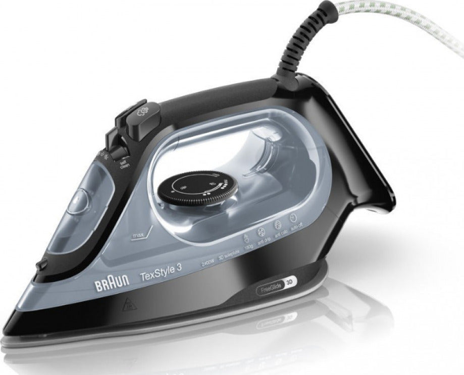 <h2>BRAUN TEXSTYLE SI3055BK ΑΤΜΟΣΙΔΕΡΟ 2400W</h2>
<h2 class="title section-title specs-section"><span class="content">Χαρακτηριστικά</span></h2>
<div class="specs-container content section">
<div class="spec-groups">
<div class="spec-details">
<h3>Γενικά</h3>
<dl>
 	<dt>Τύπος Πλάκας</dt>
 	<dd>Κεραμική</dd>
</dl>
<div class="tooltip-container explanation-icon-container light-theme right" role="presentation"></div>
<dl>
 	<dt>Ισχύς</dt>
 	<dd>2400 W</dd>
