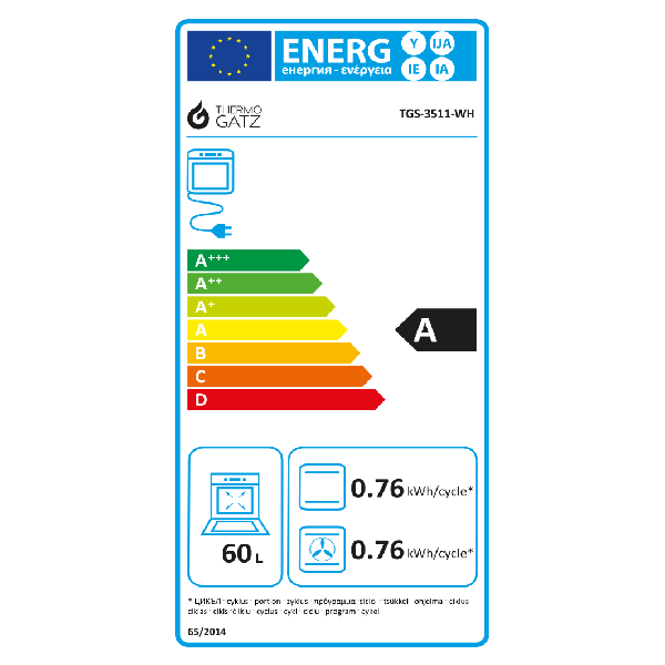 <h2>ΚΟΥΖΙΝΑ ΜΙΚΤΗ TGS 3511 WH TURBO</h2>
<h3><span data-mce-mark="1"><span data-mce-mark="1"><span data-mce-mark="1">6 Τρόποι Ψησίματος</span></span></span></h3>
<span data-mce-mark="1"><span data-mce-mark="1">Πάνω αντίσταση
<span data-mce-mark="1">Κάτω αντίσταση</span></span>
Πάνω και κάτω αντίσταση
<span data-mce-mark="1">Πάνω
