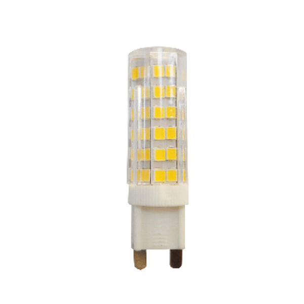 <h2>DIOLAMP LED G9 7W 3000K 230V</h2>
<ul class="odd">
 	<li>Τεμάχια: 1 Λάμπα Led 1.6εκ.x6εκ.Υ</li>
 	<li>Τύπος Ντουί: G9</li>
 	<li>Ισχύς (Watt): 7 Watt</li>
 	<li>Φωτεινότητα: 580 Lm</li>
 	<li>Θερμοκρασία Χρώματος: Θερμό Λευκό - 3000K</li>
</ul><div>

Το θερμό χρώμα που διαθέτει η λάμπα είναι πιο κοντά σε αυτό της φωτιάς το οποίο θα προσδώσει μια ζεστή