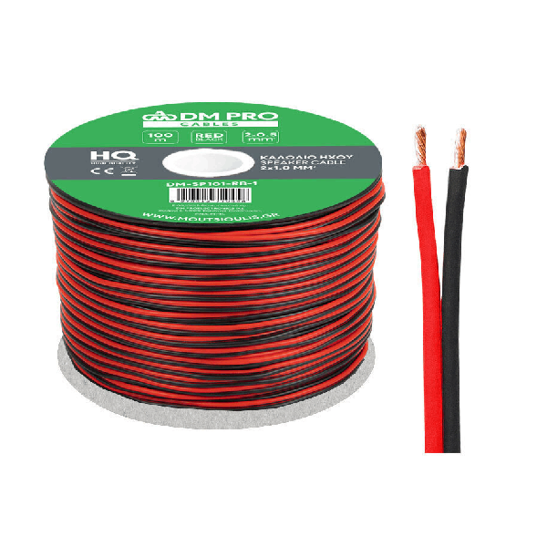 <h2>DM PRO ΚΑΛΩΔΙΟ ΗΧΟΥ ΜΕΓΑΦΩΝΙΚΟ 2Χ1 ΜΑΥΡΟ ΚΟΚΚΙΝΟ</h2>
<h2 class="title section-title specs-section"><span class="content">Χαρακτηριστικά</span></h2>
<div class="specs-container content section">
<div class="spec-groups">
<div class="spec-details">
<dl>
 	<dt>Ακροδέκτης Α</dt>
 	<dd>Ατερμάτιστο</dd>
</dl>
<dl>
 	<dt>Ακροδέκτης B</dt>
 	<dd>Ατερμάτιστο</dd>
</dl>
<dl>
 	<dt>Μήκος</dt>
 	<dd>100 m</dd>
</dl>
<dl