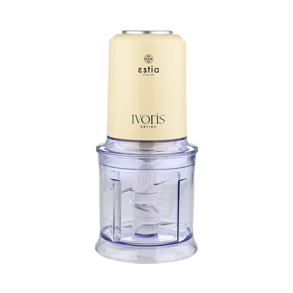 <h2>ESTIA IVORIS 06-19198 ΠΟΛΥΚΟΠΤΗΣ MULTI 400W ΜΕ ΔΟΧΕΙΟ 700ML ΜΠΕΖ</h2>
ΠΕΡΙΓΡΑΦΗ
ΧΑΡΑΚΤΗΡΙΣΤΙΚΑ
ΟΔΗΓΙΕΣ ΧΡΗΣΗΣ
ΟΓΚΟΜΕΤΡΙΚΑ ΣΤΟΙΧΕΙΑ
ΠΕΡΙΓΡΑΦΗ

Ο πολυκόπτης Ivoris είναι η ιδανική λύση για την γρήγορη και αποτελεσματική προετοιμασία φαγητού. Με ισχύ 400w και εξοπλισμένος με 6 ανοξείδωτες λεπίδες