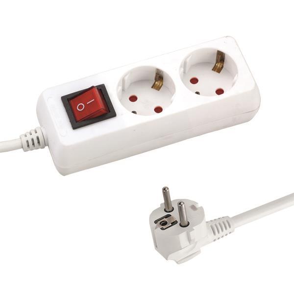 <h2>EUROLAMP 147-62210 ΠΟΛΥΠΡΙΖΟ 2 ΘΕΣΕΩΝ ΛΕΥΚΟ 1.5m</h2>
<ul class="properties">
 	<li><span class="property_lbl">Χρώμα Προϊόντος:</span><span class="property_val">Λευκό/ White</span></li>
 	<li><span class="property_lbl">Μήκος Καλωδίου:</span><span class="property_val">1