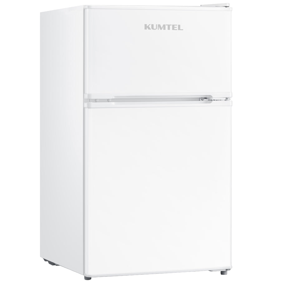 KUMTEL HTMF-90EW Ψυγείο Δίπορτο Λευκό 85x47x50.5
