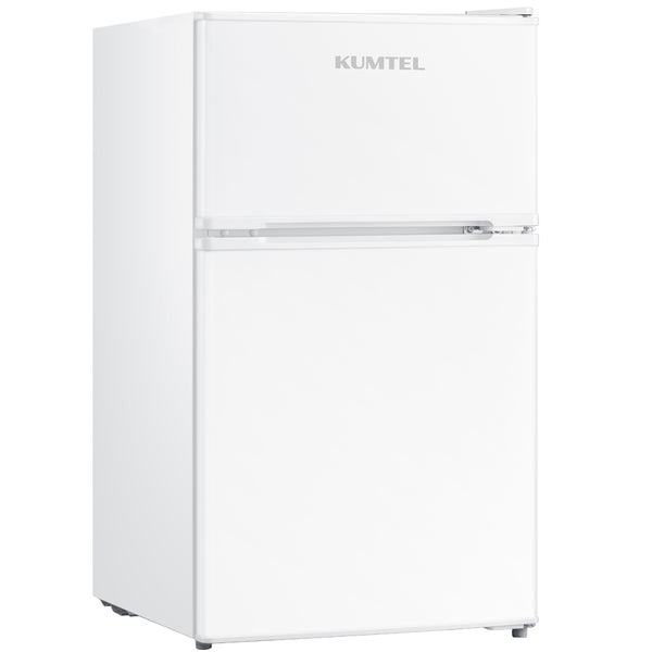 KUMTEL HTMF-90EW Ψυγείο Δίπορτο Λευκό 85x47x50.5