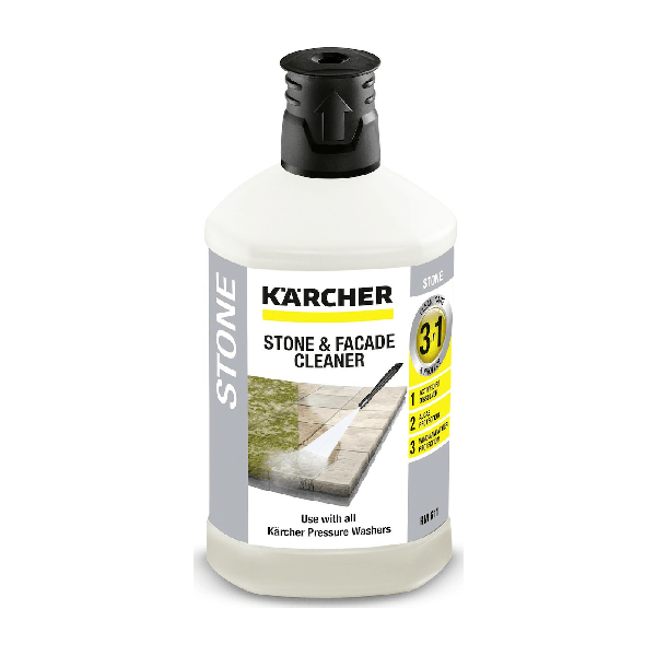 <h2>KARCHER ΚΑΘΑΡΙΣΤΙΚΟ ΠΕΤΡΑΣ 3 ΣΕ 1 / 1LT</h2>
<h2>Ιδιότητες</h2>
<div class="body-text">
<ul>
 	<li>Πολύ αποτελεσματικό καθαριστικό ρύπων του δρόμου και ρύπων που οφείλονται σε εκπομπές