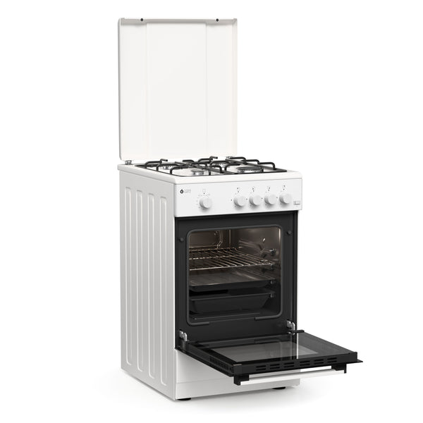<h2>ΚΟΥΖΙΝΑ ΑΕΡΙΟΥ TGS 151 WH</h2>
<h3>2 Τρόποι Ψησίματος</h3>
Κάτω καυστήρας
Γκριλ
<h4>Συμπεριλαμβάνονται</h4>
1 Ταψί εμαγιέ βαθύ
1 Ταψί εμαγιέ ρηχό
1 Σχάρα χρωμίου
Μπεκ εναλλαγής αερίου (φυσικό αέριο - υγραέριο)
Πόδια ρυθμιζόμενα καθ'ύψος

<span data-mce-mark="1">*Απαιτείται σύνδεση με ηλεκτρικό ρεύμα</span>

<
