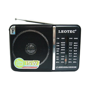 <h2>LEOTEC LT-606B ΡΑΔΙΟΦΩΝΟ</h2>
<h3>Χαρακτηριστικά</h3>
<dl>
 	<dt>Τύπος Ραδιοφώνου</dt>
 	<dd>Φορητό/Χειρός</dd>
</dl>
<dl>
 	<dt>Τύπος Δέκτη</dt>
 	<dd>Αναλογικό</dd>
</dl>
<dl>
 	<dt>Υποστηριζόμενες Συχνότητες</dt>
 	<dd>FM