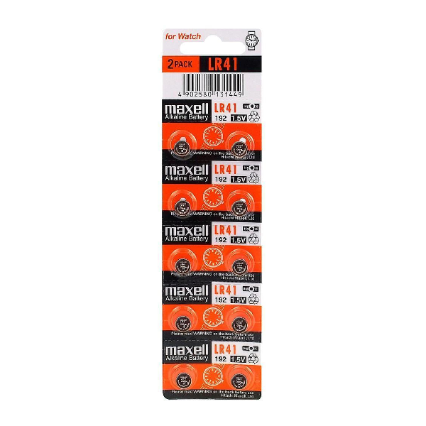 <h2>MAXELL MX-LR41 ΜΠΑΤΑΡΙΑ ΑΛΚΑΑΛΙΚΗ 41/1.5V</h2>
<h2 class="title section-title specs-section"><span class="content">Χαρακτηριστικά</span></h2>
<div class="specs-container content section">
<div class="spec-groups">
<div class="spec-details">
<dl>
 	<dt>Τύπος</dt>
 	<dd>Αλκαλική</dd>
</dl>
<dl>
 	<dt>Μέγεθος</dt>
 	<dd>LR41</dd>
</dl>
<dl>
 	<dt>Voltage</dt>
 	<dd>1