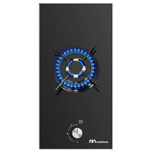 MULTIHOME MH-6142 Εστία Domino Υγραερίου 30cm Μαύρη